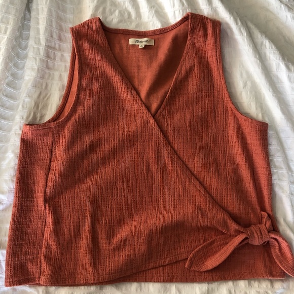 Madewell Texture And Thread Wrap Front Tank Top M - Picture 6 of 10